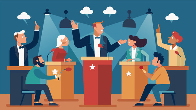 The show also incorporates live debates with contestants attacking each others policies and trying to outshine one another in front of a panel of.