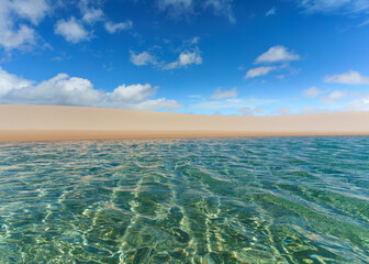 Parque Nacional dos Lençóis Maranhenses no Brasil