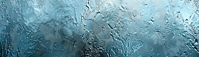 Obraz premium Frosted Glass Window: Close-Up of Textured and Frosted Glass Window with Privacy Effect