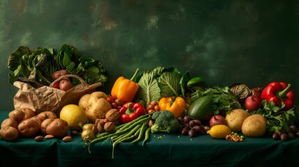 Obraz na płótnie Canvas A Bounty of Fresh Produce