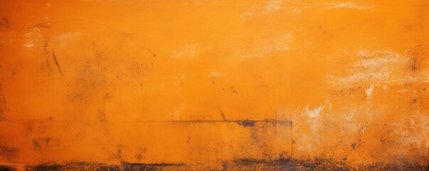 Orange wall texture rough background dark concrete floor old grunge background 
