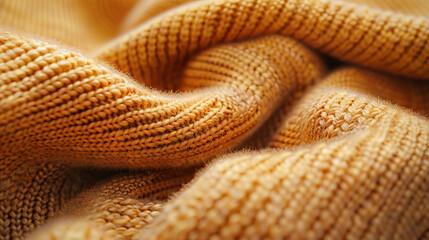 Obraz premium Soft Cashmere Sweater: Close-Up of Velvety and Textured Cashmere Sweater with Cozy Warmth