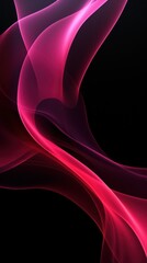 Pink black white glowing abstract gradient shape on black grainy background minimal header cover poster design copy space empty blank copyspace 