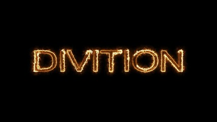 Glowing neon energy text animation 4k video.