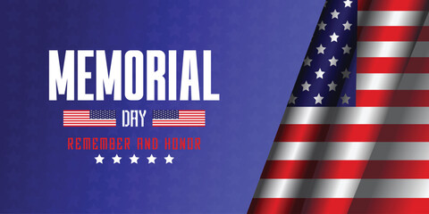 memorial day poster design vector file