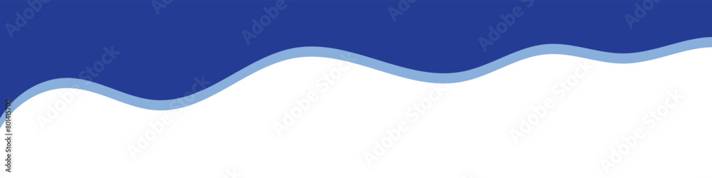 Wall mural divider header for app, banners or posters. set of template dividers shapes for website. curve lines