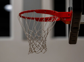 Basketball and basketball net