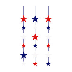 Memorial Day US Decoration. Independence Day Celebration. Vector Illustration.