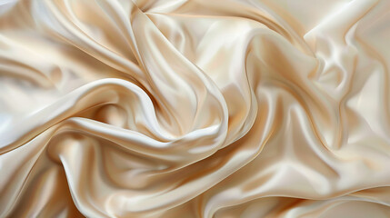 Fototapeta premium Smooth Silk Pillowcase: Close-Up of Smooth and Textured Silk Pillowcase with Luxurious Comfort