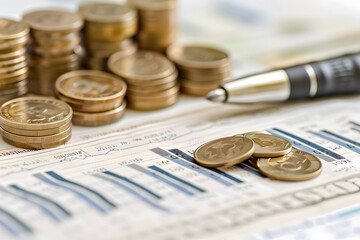 Money and finances. Generated with AI.