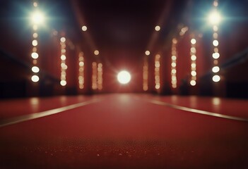 fashion runway illuminated red carpet Empty