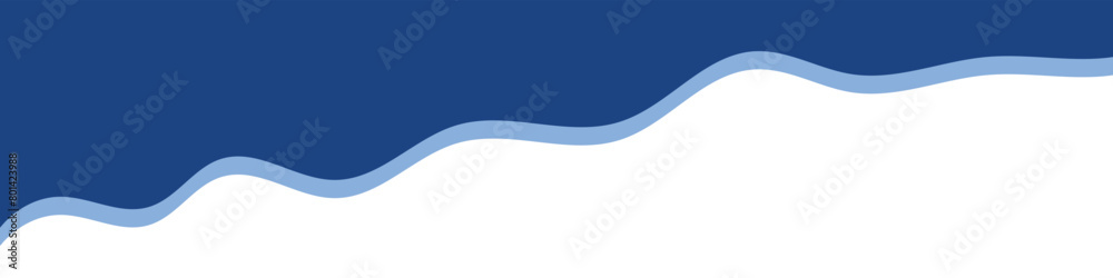 Wall mural divider header for app, banners or posters. set of template dividers shapes for website. curve lines
