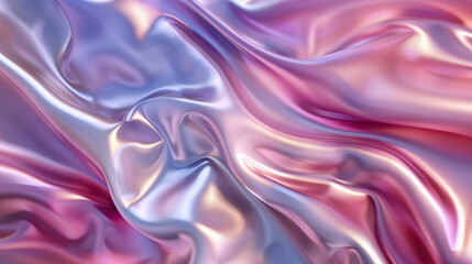 Obraz premium Smooth Silk Pillowcase: Close-Up of Smooth and Textured Silk Pillowcase with Luxurious Comfort