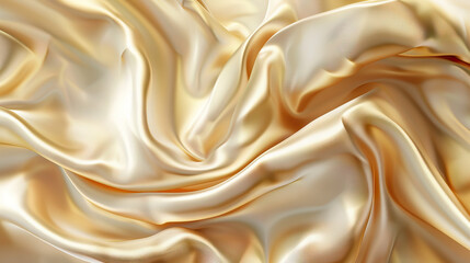 Obraz premium Smooth Silk Pillowcase: Close-Up of Smooth and Textured Silk Pillowcase with Luxurious Comfort