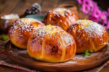 Obraz na płótnie Canvas Jidase - czech yeast pastries for easter