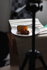 food photograhy setup behind the scenes