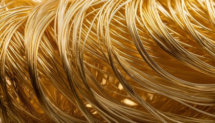 abstract gold light threads background