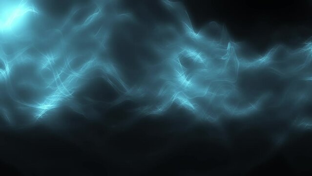 Blue transient electric storm particle mesh effect