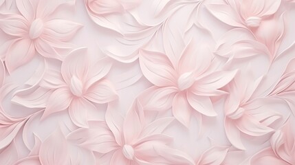 Soft pastel color of floral seamless pattern for romantic wallpaper and banner background.