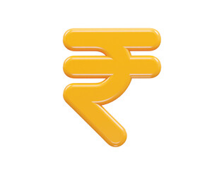Rupee currency icon 3d rendering rupee icon illustration