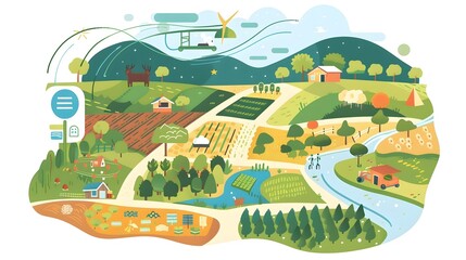 Illustrator's Vision of Sustainable Agriculture: A Digital Knowledge Sharing Platform Connecting Farmers and Experts