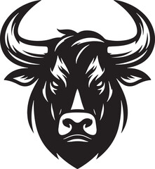 Angry Bull Silhouette Vector Illustration Design