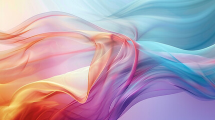 Envision the serene simplicity of an abstract background, alive with vibrant colors in a fluidic gradient wave.
