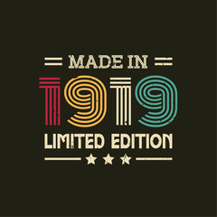 Made in limited edition tshirt design