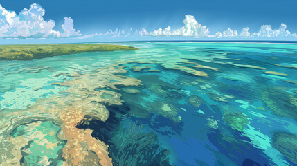 Fototapeta na wymiar Belize Barrier Reefs