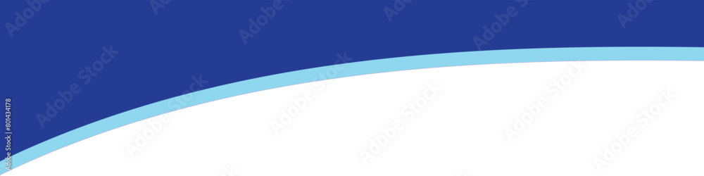 Wall mural divider header for app, banners or posters. set of template dividers shapes for website. curve lines