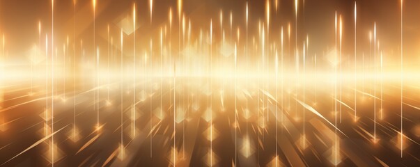 Tan glowing arrows abstract background pointing upwards, representing growth progress technology digital marketing digital artwork with copy space 