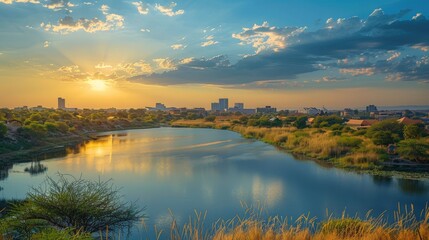 Gaborone Sustainable Vision Skyline