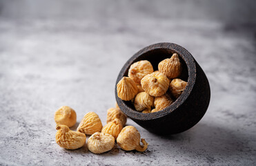 Dried figs on a background