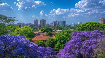 Harare Jacarandas Skyline