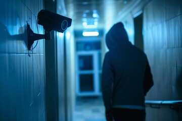 Thief caught red-handed on surveillance camera