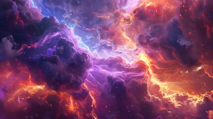 Cosmic space and stars, abstract background