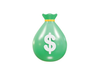 Loan icon 3d rendering bank loan illustration element