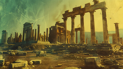 a destroyed ancient roman city