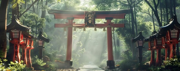 Traditional Japanese Torii Gate