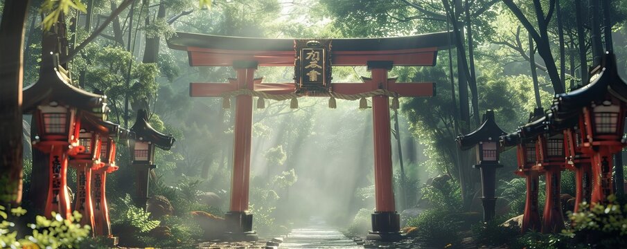 Traditional Japanese Torii Gate