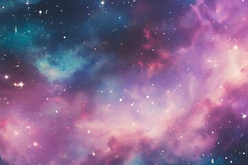 Naklejka premium Dreamy galaxy background 