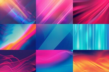 Neon gradient background that capture the energetic and dynamic spirit of modern design trends