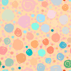 Retro vintage 80s or 90s fashion style abstract seamless pattern background. Good for textile fabric design, wrapping paper and website wallpapers. Vector illustration.
