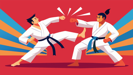 The spirit of karate is embodied in a kumite competition as competitors push themselves to their limits and showcase their dedication and hard
