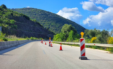 road street highway egnatia in greece