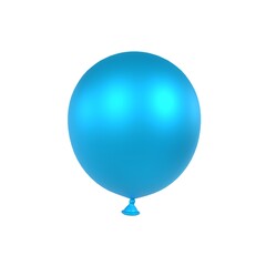 Blue Balloon isolated on white background