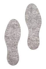 Soft footwear insoles on white