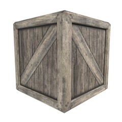 Crate isolated on white background