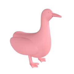 Duck isolated on white background