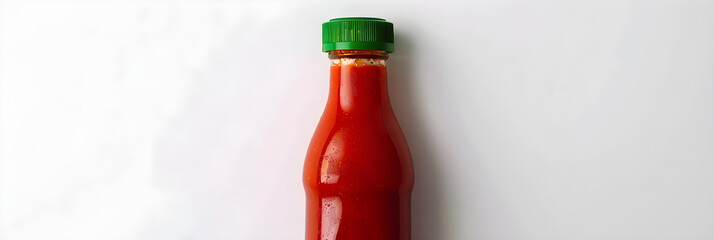 Delectably Tangy Red Sriracha Sauce in a Gleaming Glass Bottle